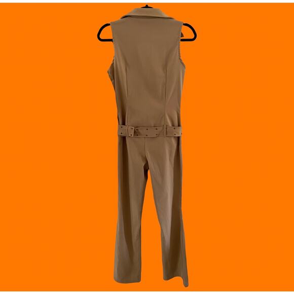 90's 00's vintage bodycon flare leg y2k jumpsuit one piece Size 9 wet seal - Picture 4 of 6